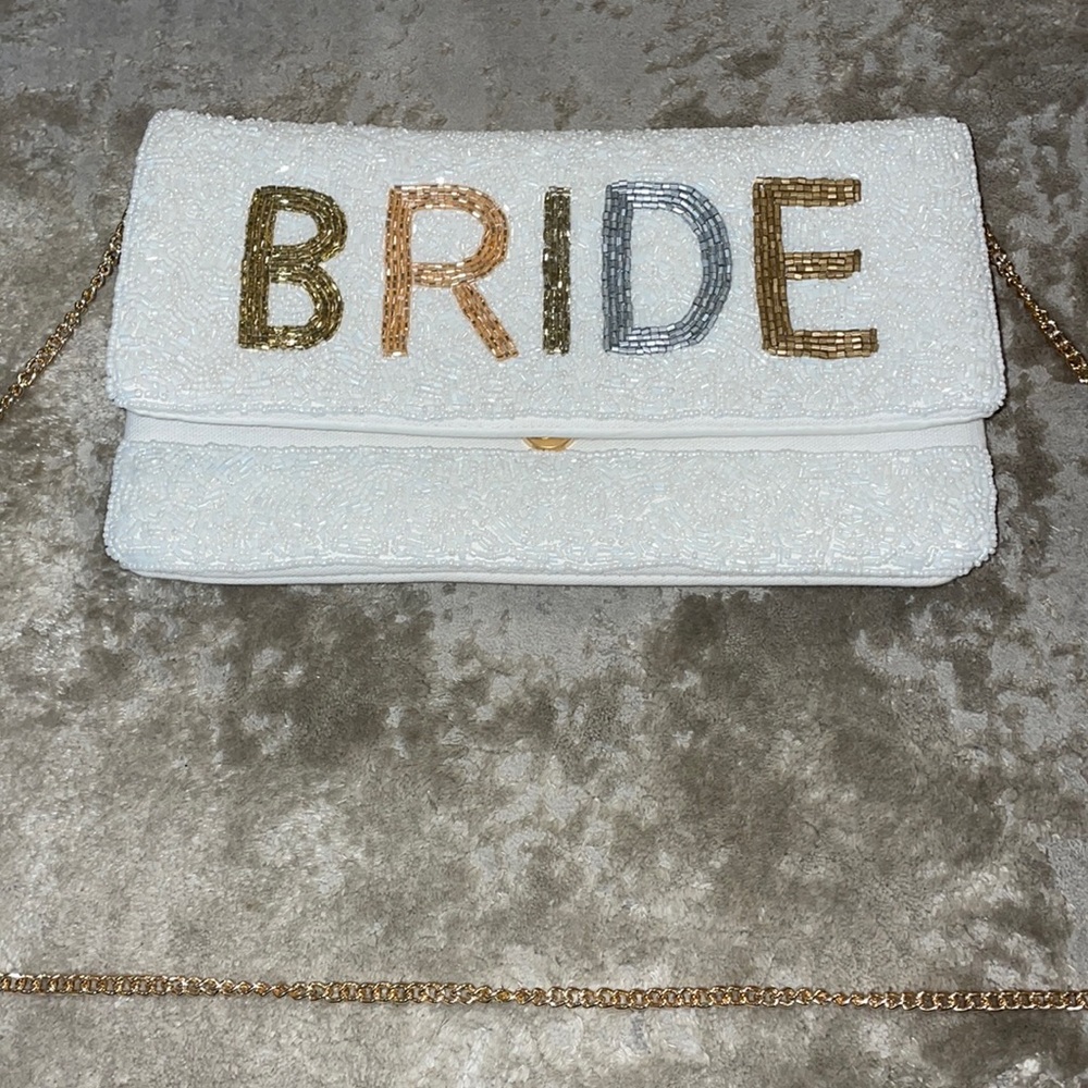 NWT Beaded bride purse
